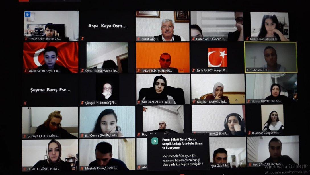 İstiklal Şairimiz Mehmet Akif Ersoy'u Anma Haftası Kapsamında Etkinlikler Düzenlendi