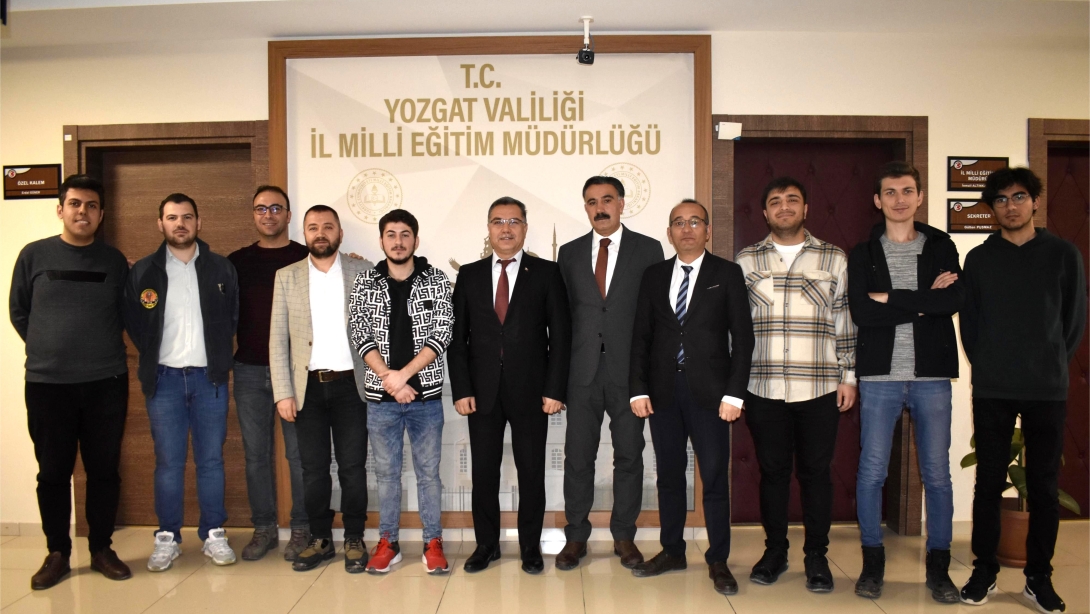 Bozok Üniversitesi 4. Proje Yarışması Şampiyonları Müdürlüğümüzü Ziyaret Etti